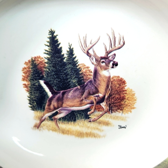 Whitetail Buck Deer Soup Bowls by Al Agnew RealTree, Set of 2 - Picture 5 of 11